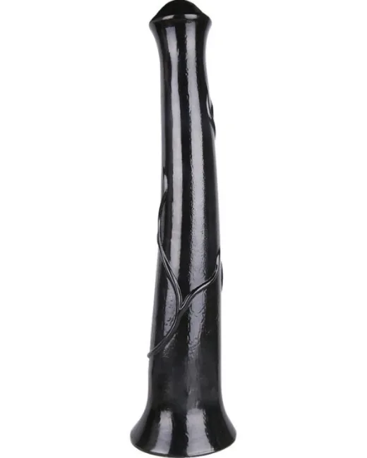 Siyah Renkli 44 cm At Dildo – Sıvı Silikon