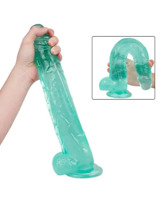 30 cm Yeşil Dildo – Medikal Silikon