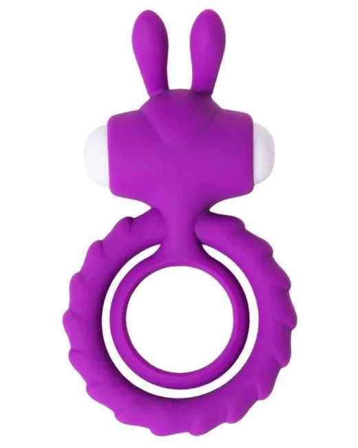 Jos Good Bunny Titreşimli Mor Penis Halkası – Silikon