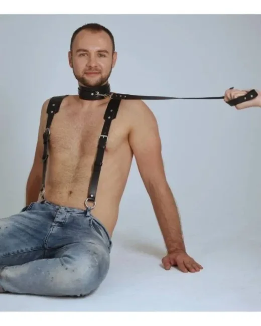 Erkek Harness Tasma Detaylı Fantezi