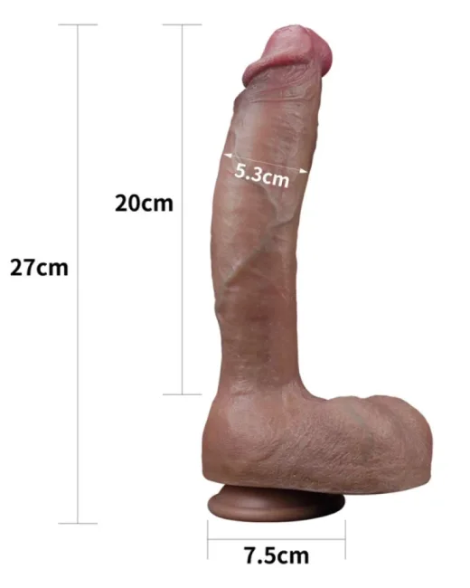 Love Toy Çift Katmanlı Silikon Doğal Görünümlü Penis Dildo – Gerçekçi His, Maksimum Zevk alternatif görünüm