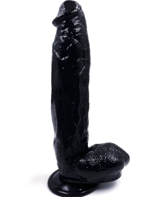 31 cm Siyah Realistik Dildo – Medikal Silikon