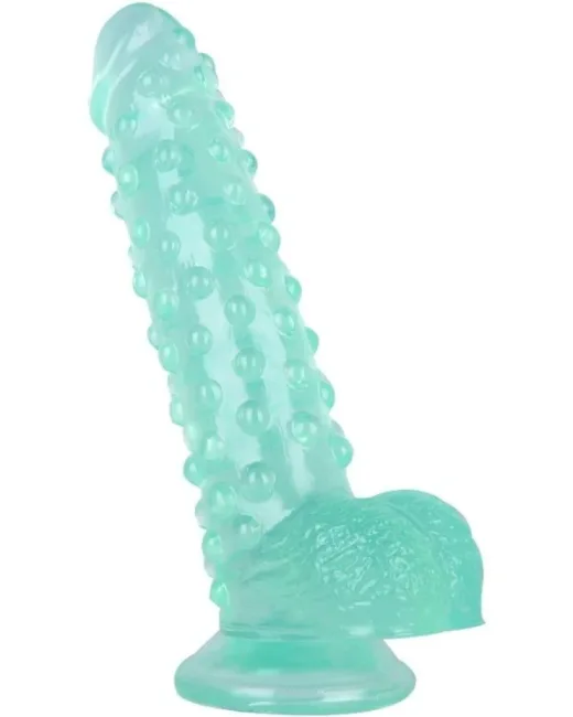 24 cm Yeşil Dildo – Medikal Silikon – 383 g