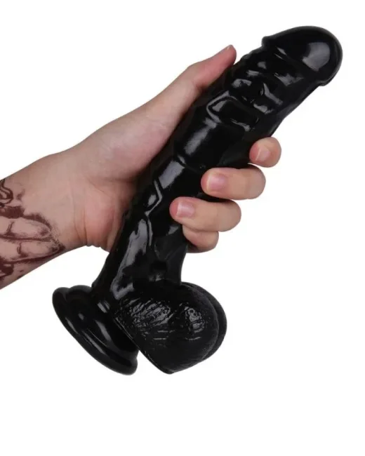 21,5 cm Siyah Dildo – Medikal Silikon