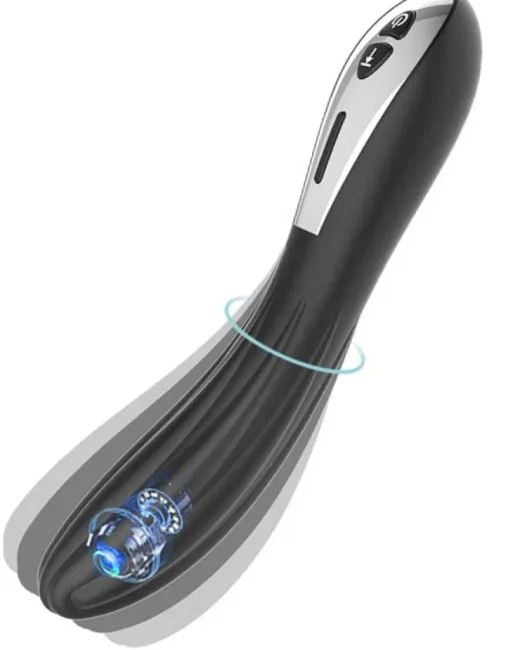 Xuanai Özel Kabartmalı Şarjlı Vibratör – Siyah – Tasarım 01