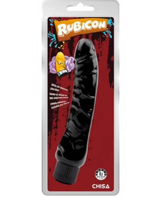 Rubicon Gerçekçi Koyu Ten Rengi Vibratör – 22 cm – Hissedilir Damarlı alternatif görünüm