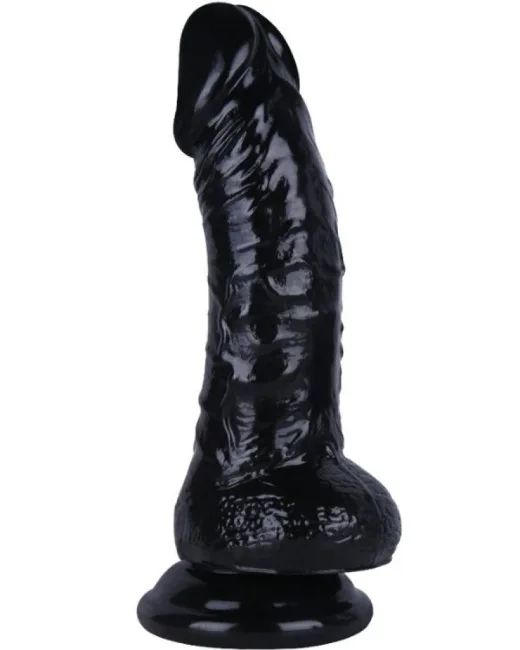 20 cm Siyah Dildo – Medikal Silikon – 4 cm Kalınlık