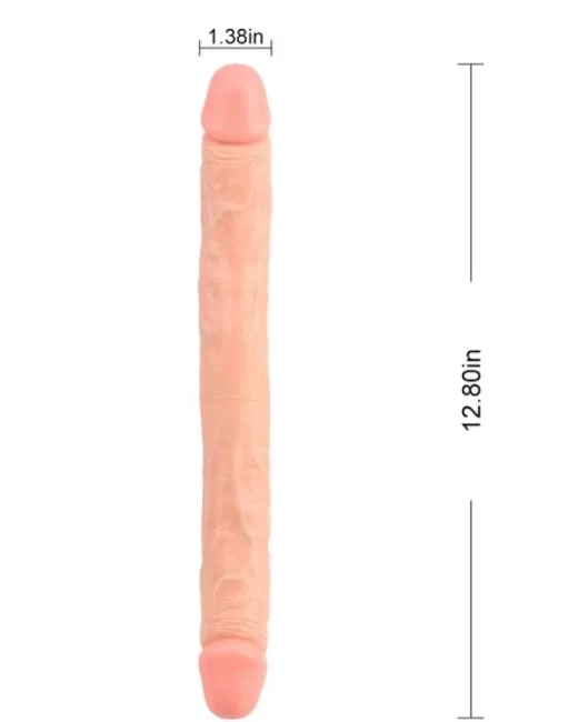 Ballsy Super Cock Ladybro Love Çift Taraflı Dildo – Lateks