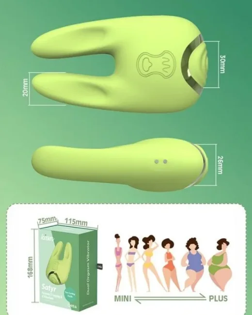 Satyr Vibratör : CN-820869975 – Silikon, Şarjlı alternatif görünüm