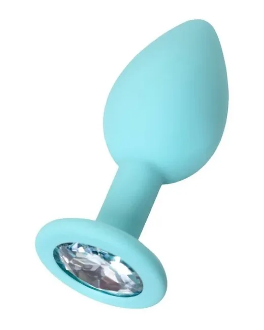 Brilliant Anal Plug beyaz kristalli 7 cm 26 g – Silikon
