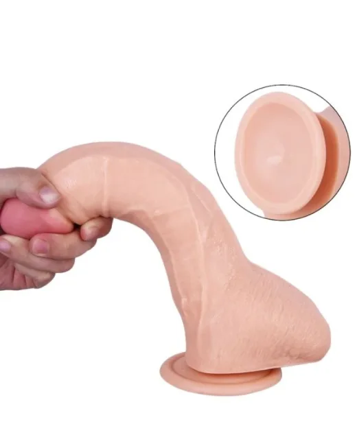 25,5 cm Realistik Dildo – Medikal Silikon
