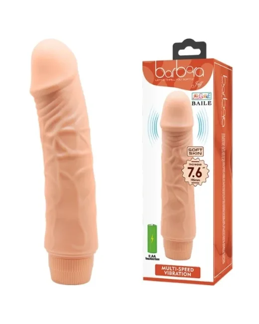 Barbara 7,6 i̇nç Vibratör BW-001032R – Hissedilir Damarlı