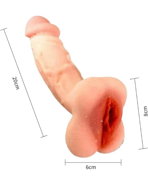 Vajina Girişli Dolgulu Realistik Penis Kılıfı Mastürbatör 20 cm – Silikon