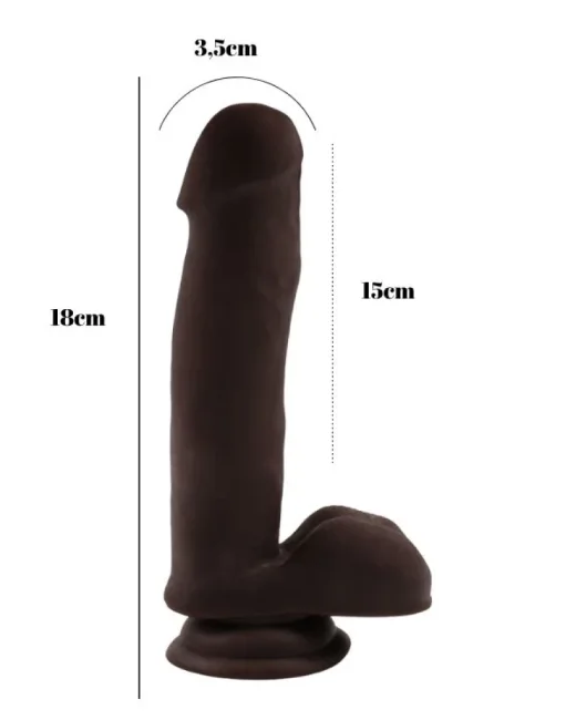 Philander Melez 18 cm Kıkırdaklı Gerçekçi Dildo – Medikal Silikon