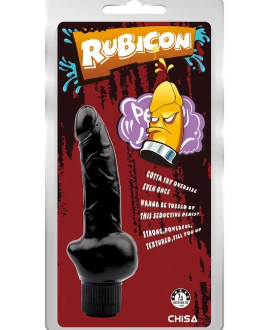 Rubicon Gerçekçi Koyu Ten Rengi Vibratör – 19 cm – Hissedilir Damarlı – Tasarım 01 alternatif görünüm