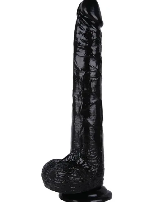 29,5 cm Siyah Dildo – Medikal Silikon alternatif görünüm