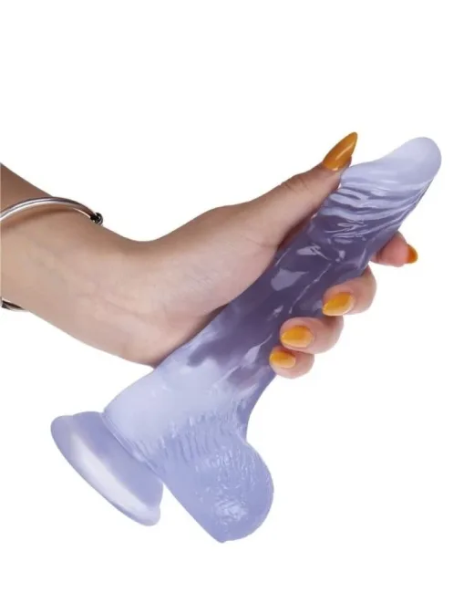 19 cm Mor Dildo – Medikal Silikon – 3,4 cm Kalınlık