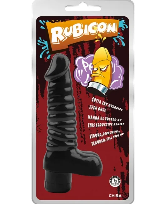 Rubicon Gerçekçi Koyu Ten Rengi Vibratör – 19 cm alternatif görünüm