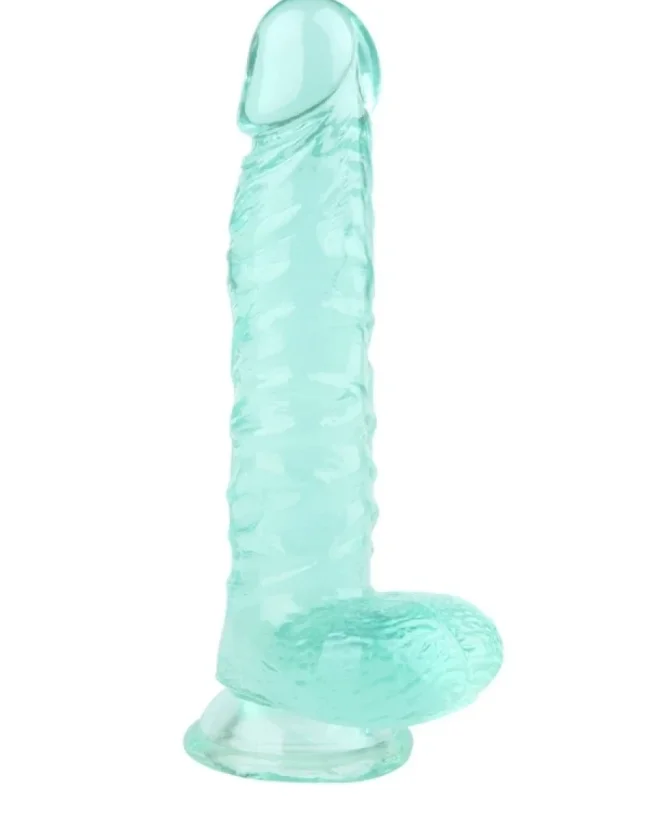 20 cm Yeşil Realistik Dildo – Medikal Silikon