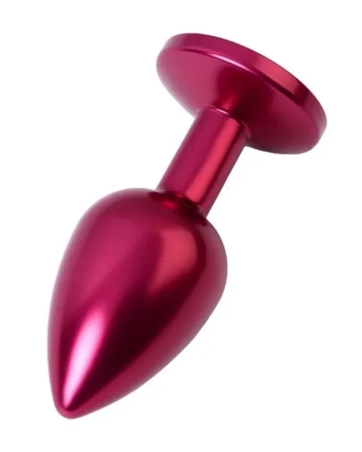 Metal Anal Plug, Metal, kırmızı, kırmızı kristalli, 7,2 cm, Ø2,8 cm, 50 g alternatif görünüm