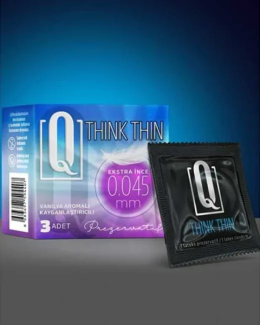 Q THİNK THİN 3'LÜ EKSTRA İNCE PREZERVATİF