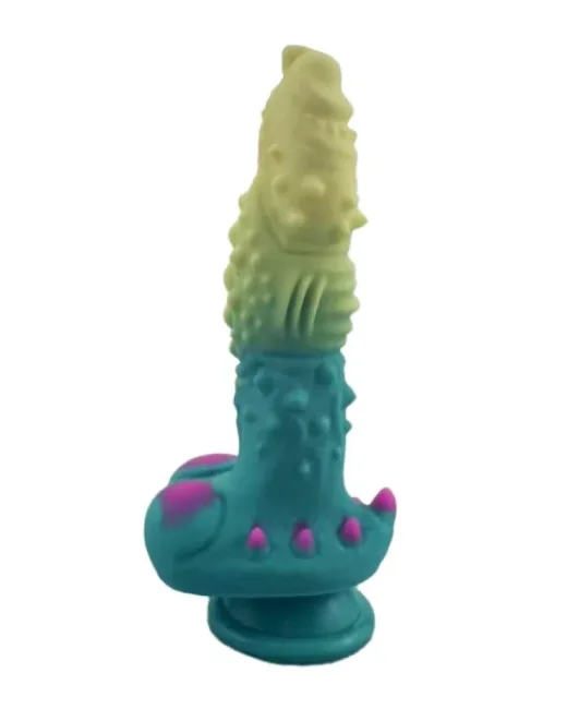 Yeşil Mavi Canavar Dildo – Vantuzlu