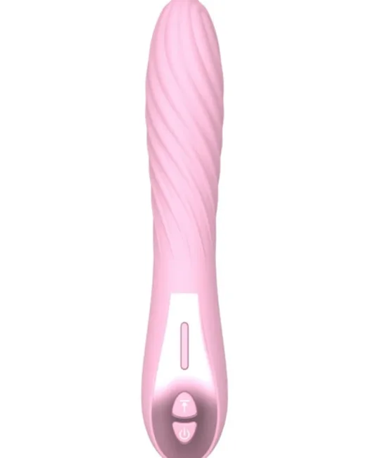 Xuanai Özel Kabartmalı Şarjlı Vibratör – Pembe – Tasarım 03