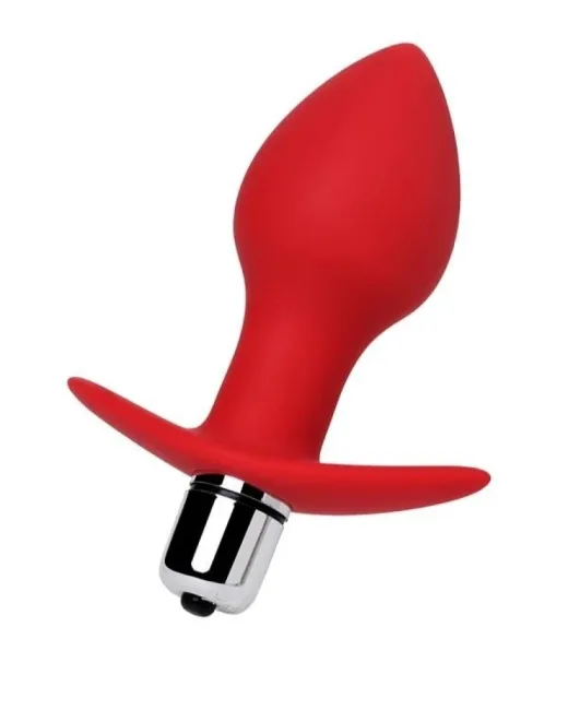 Glam Anal Vibratörü Kırmızı 9,7 cm – Silikon