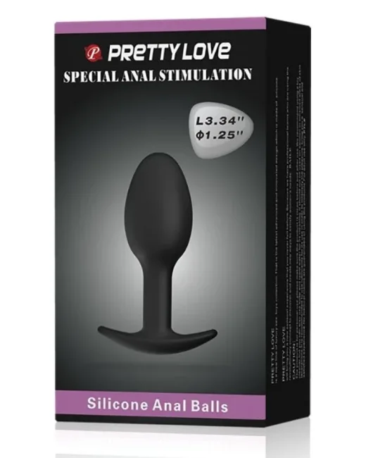 Special Anal Stimulation İçi Ağırlıklı Top Olan Anal Plug Tıkaç – Medikal Silikon