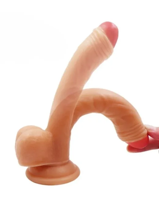 19 cm Realistik Dildo – Medikal Silikon – 3 cm Kalınlık alternatif görünüm
