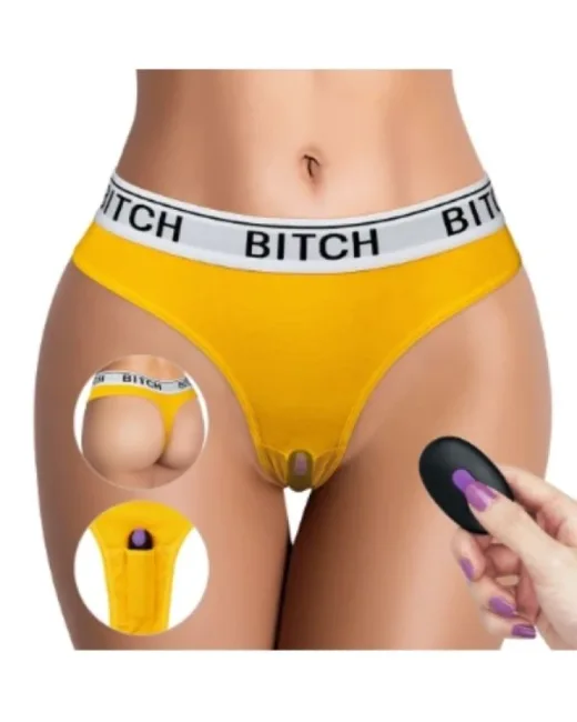 Bitch Titreşimli Panties Çamaşır Ve Kumanlı Vibratör – Şarjlı, Kumandalı alternatif görünüm