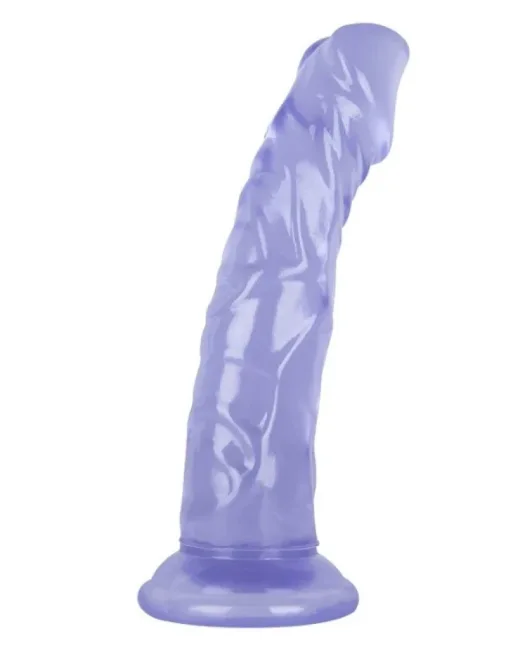 21 cm Mor Dildo – Medikal Silikon – 4,5 cm Kalınlık
