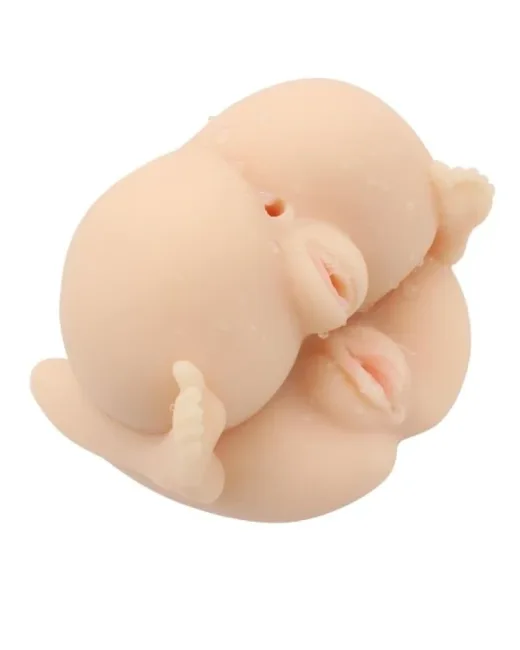 4 Girişli Çiftli Mastürbatör 1 kg – Silikon alternatif görünüm