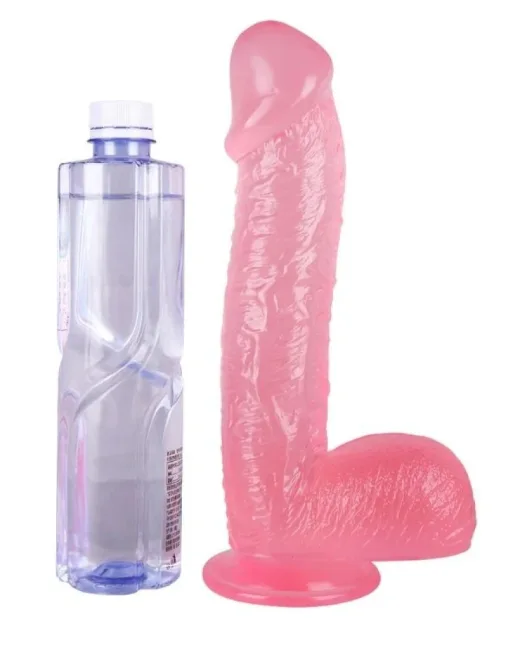 34 cm Pembe Dildo – Medikal Silikon