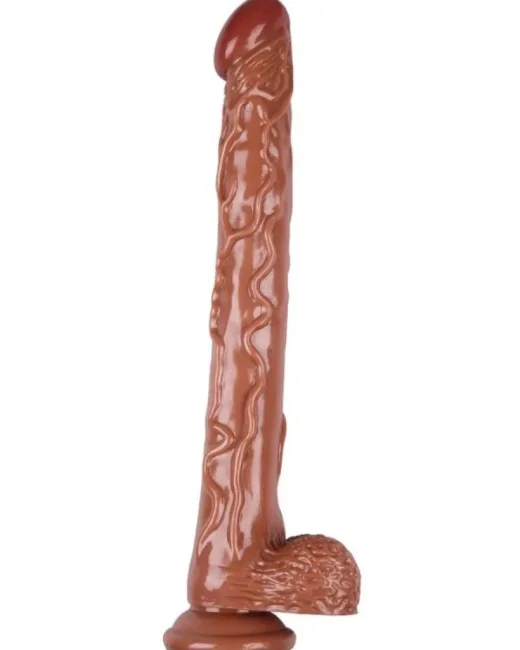 42 cm Kahverengi Dildo – Medikal Silikon