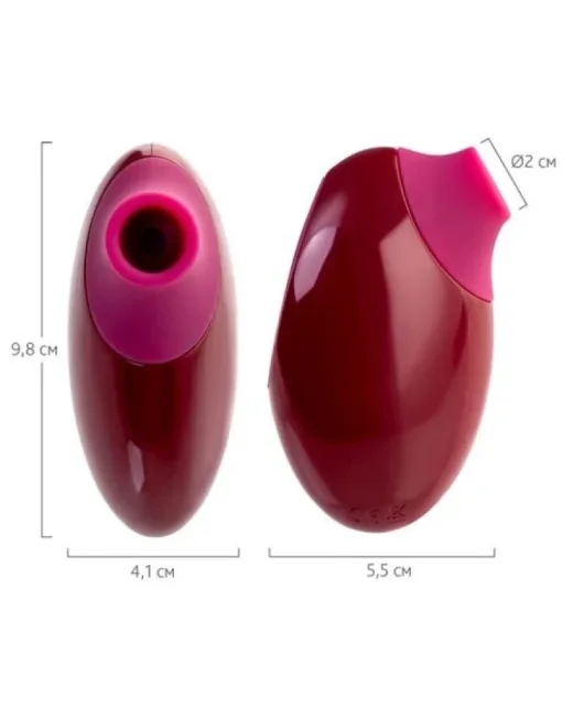 Myrty Vakum Mastürbatör Bordo 9,8 cm – Şarjlı alternatif görünüm