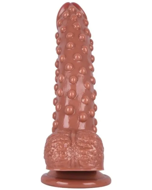 24 cm Kahverengi Dildo – Medikal Silikon