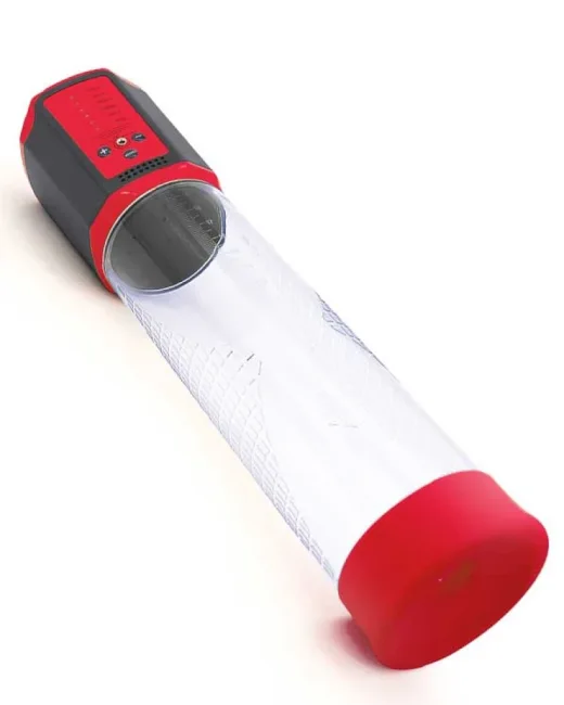 Şarjlı LCD Göstergeli Otomatik Penis Pompası – Kırmızı alternatif görünüm