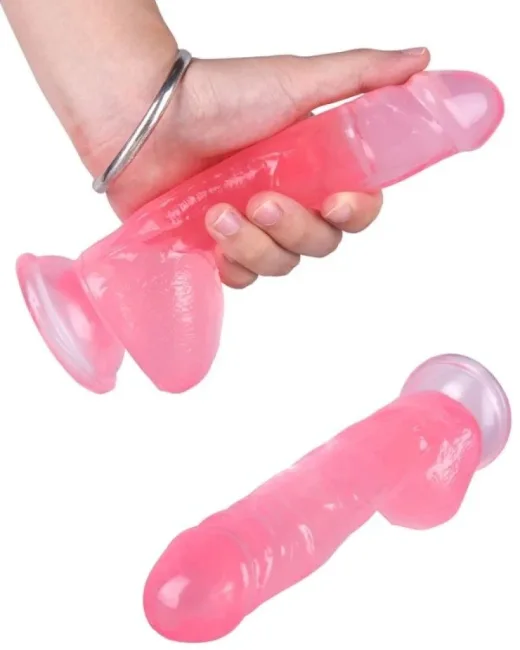 18,8 cm Pembe Dildo – Medikal Silikon