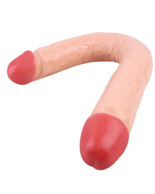 46 cm Realistik Çift Taraflı Dildo – Medikal Silikon