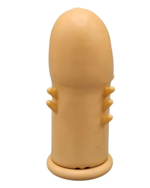 Extender Cap Sitabella Penis Kılıfı, 3,5 inç, antenli, lateks