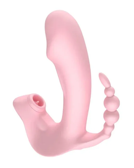 3 Başlıklı Klitoral Emiş ve Dil Vibratörü Şarjlı – Kumandalı