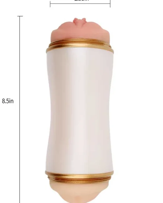 MX Sexual Stroker Çift Taraflı Vajinal ve Oral Mastürbatör – Medikal Silikon
