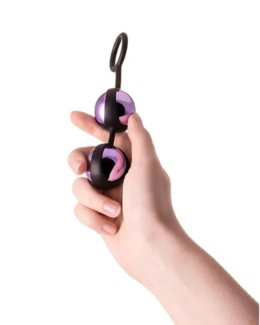 Raspy vajinal topları, ABS plastik Mor 14 cm