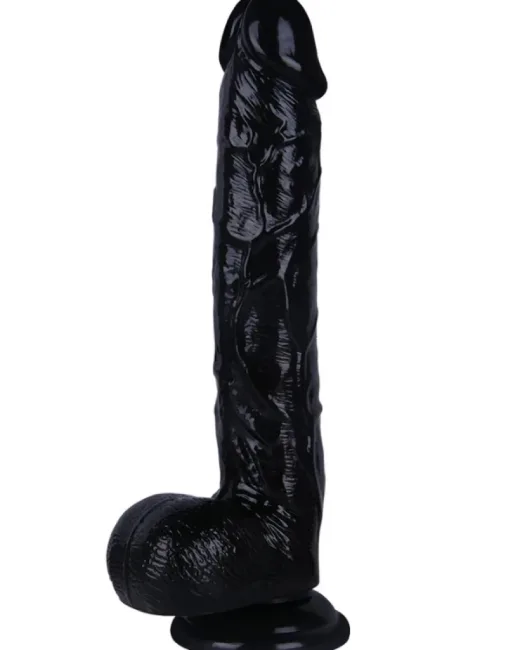 28 cm Siyah Dildo – Medikal Silikon alternatif görünüm