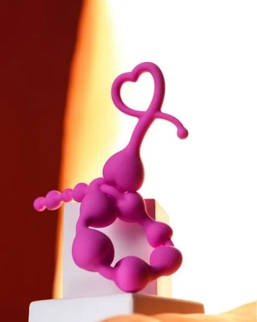 Long Sweety anal Zinciri silikon pembe 34 cm 2,7 cm