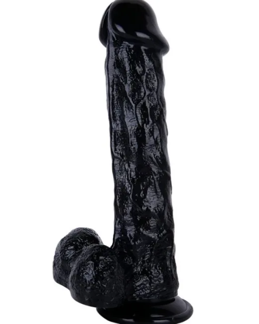 30 cm Siyah Dildo – Medikal Silikon – 765 g alternatif görünüm