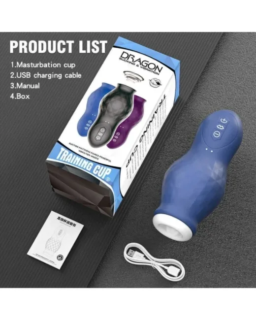 Dragon Sucking & Vibration Emişli Mastürbatör – Silikon, Şarjlı alternatif görünüm