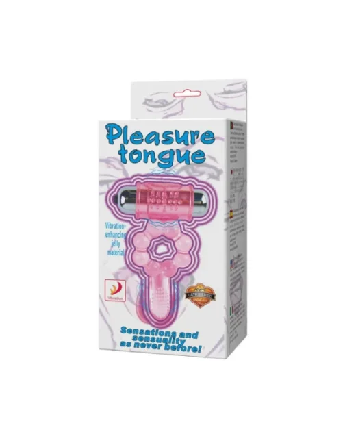 Plasure Tongue Titreşimli Klitoris Uyarıcılı Şeffaf Penis Kılıfı
