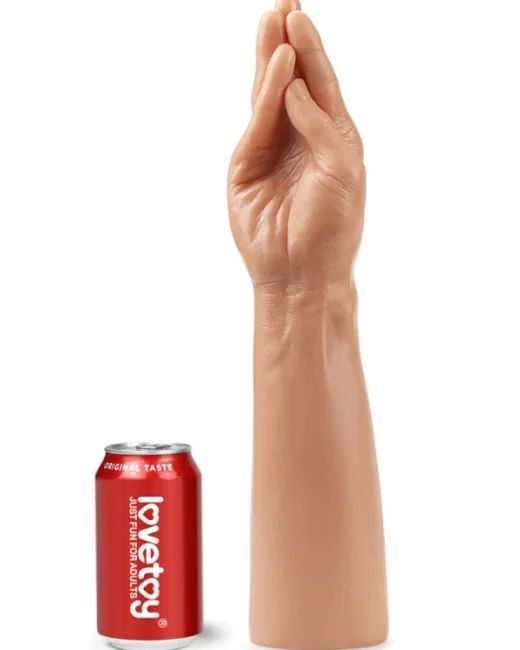 Konik parmaklara sahip fist dildo Gerçek bir elden esinlenerek ekstra gerçekçi bir deneyim için